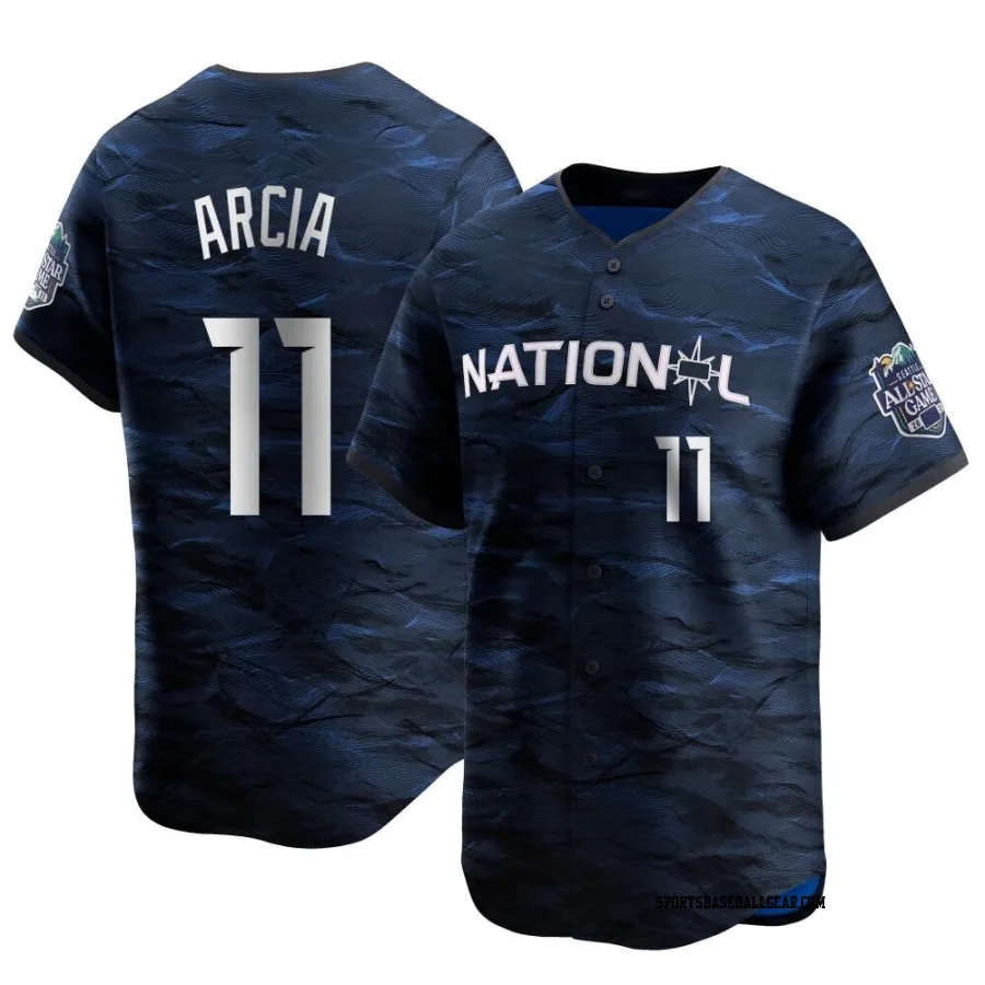 Orlando Arcia Men's Atlanta Braves Royal Limited National League Game 2023 All-Star Jersey