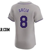 Orlando Arcia Men's Colorado Rockies Gray Elite Road Jersey