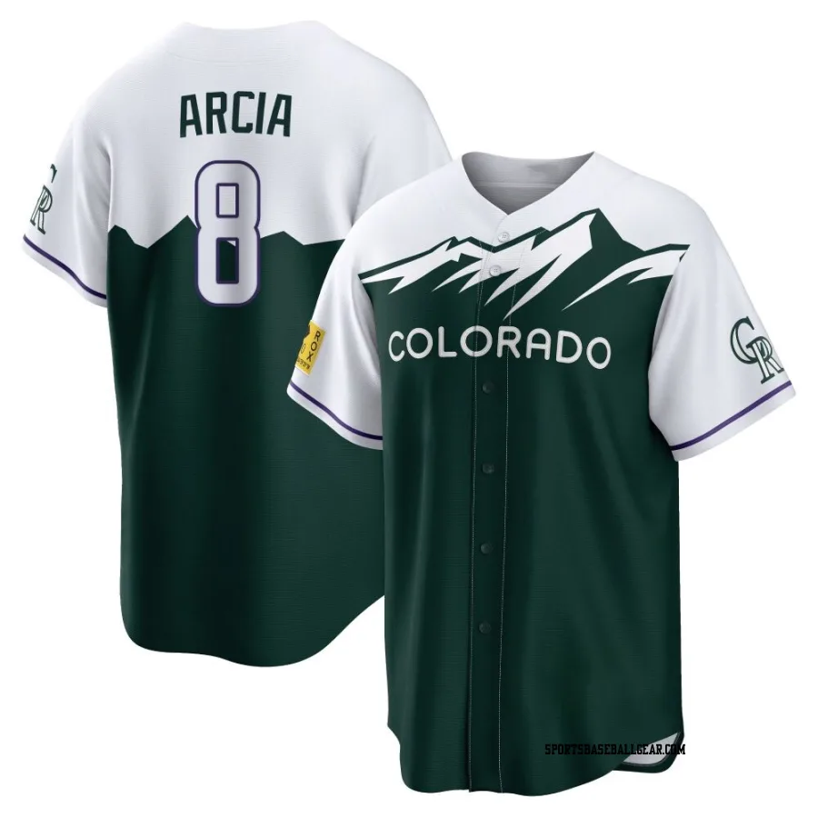 Orlando Arcia Men's Colorado Rockies Green Replica 2022 City Connect Jersey