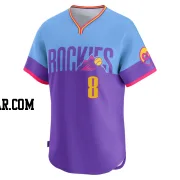 Orlando Arcia Men's Colorado Rockies Purple/Light Limited Blue 2025 City Connect Jersey