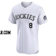 Orlando Arcia Men's Colorado Rockies White Elite Home Jersey