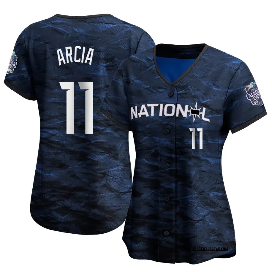 Orlando Arcia Women's Atlanta Braves Royal Limited National League Game 2023 All-Star Jersey