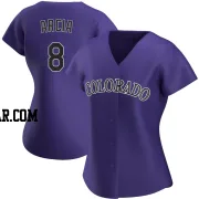 Orlando Arcia Women's Colorado Rockies Purple Replica Alternate Jersey