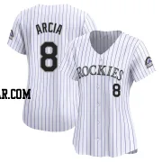 Orlando Arcia Women's Colorado Rockies White Limited Home Jersey