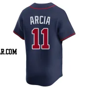 Orlando Arcia Youth Atlanta Braves Navy Limited Alternate Jersey
