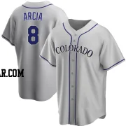 Orlando Arcia Youth Colorado Rockies Gray Replica Road Jersey