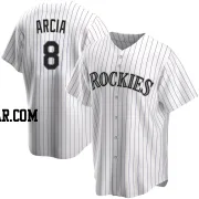 Orlando Arcia Youth Colorado Rockies White Replica Home Jersey