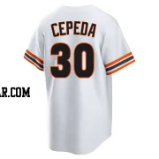 Orlando Cepeda Men's San Francisco Giants White Limited Throwback Cooperstown Collection Jersey