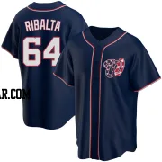 Orlando Ribalta Men's Washington Nationals Navy Replica Alternate Team Jersey