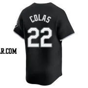 Oscar Colas Men's Chicago White Sox Black Limited Alternate Jersey