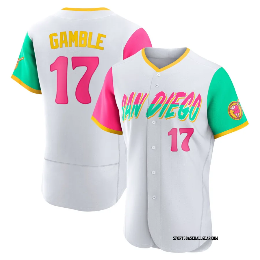 Oscar Gamble Men's San Diego Padres White Authentic 2022 City Connect Jersey