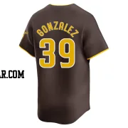 Oscar Gonzalez Men's San Diego Padres Brown Limited Away Jersey