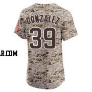 Oscar Gonzalez Men's San Diego Padres Camo Elite Alternate Vapor Premier Jersey