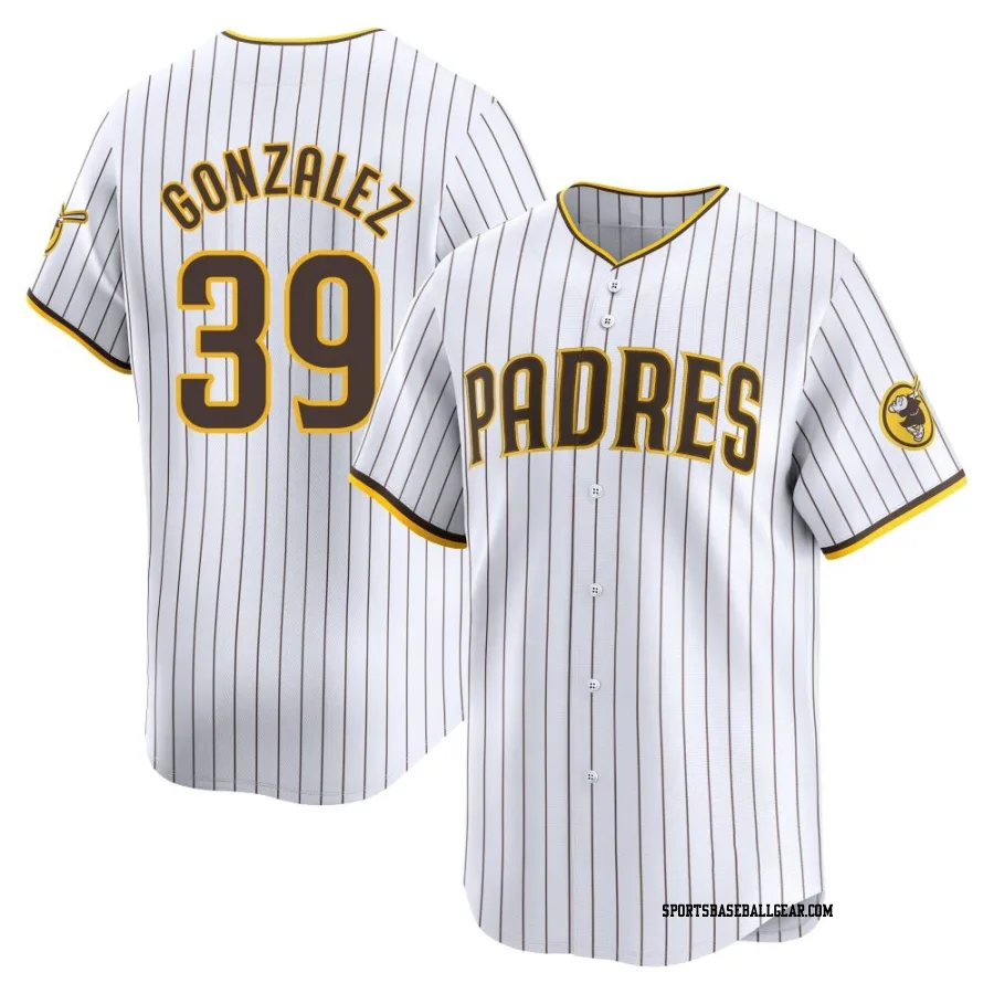 Oscar Gonzalez Men's San Diego Padres White Limited Home Jersey
