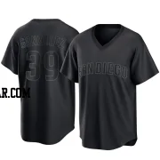 Oscar Gonzalez Youth San Diego Padres Black Replica Pitch Fashion Jersey