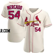 Oscar Mercado Men's St. Louis Cardinals Cream Authentic Alternate Jersey