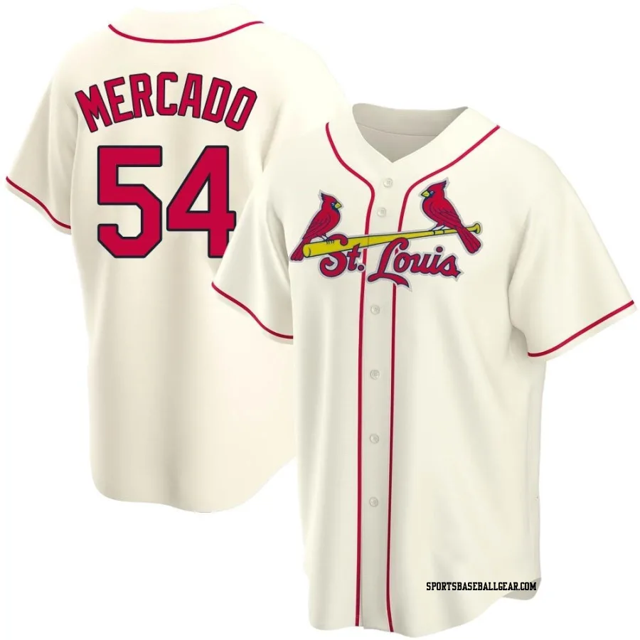 Oscar Mercado Youth St. Louis Cardinals Cream Replica Alternate Jersey