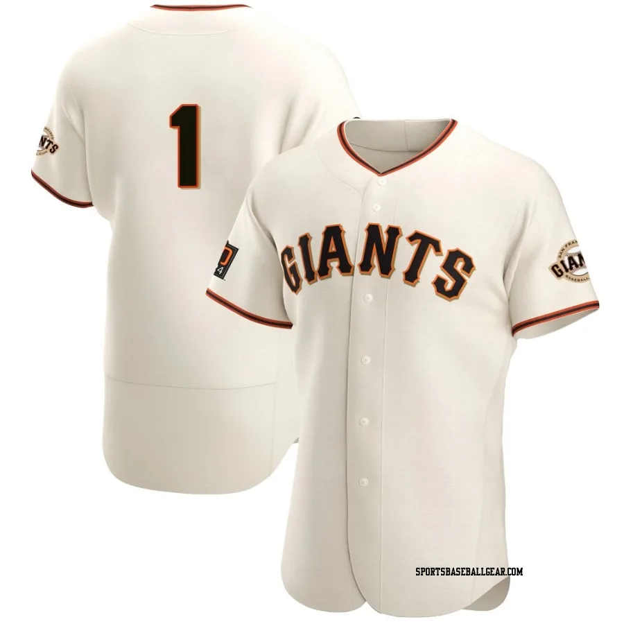 Osleivis Basabe Men's San Francisco Giants Cream Authentic Home Jersey