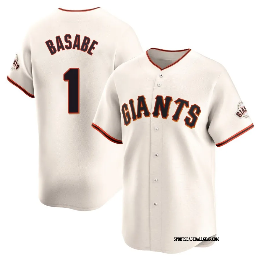 Osleivis Basabe Men's San Francisco Giants Cream Limited Home Jersey