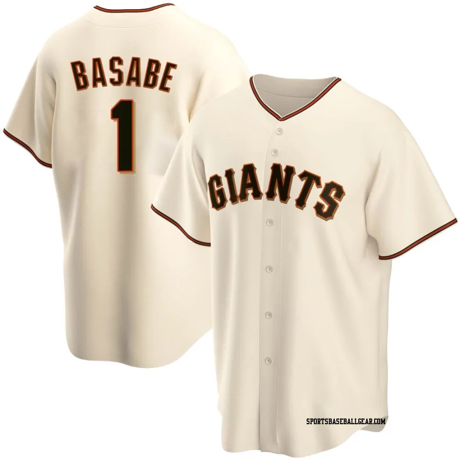 Osleivis Basabe Men's San Francisco Giants Cream Replica Home Jersey