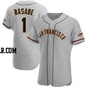 Osleivis Basabe Men's San Francisco Giants Gray Authentic Road Jersey