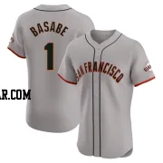 Osleivis Basabe Men's San Francisco Giants Gray Elite Road Jersey