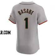 Osleivis Basabe Men's San Francisco Giants Gray Elite Road Jersey