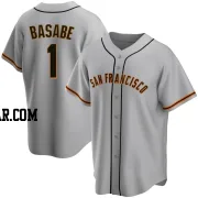 Osleivis Basabe Men's San Francisco Giants Gray Replica Road Jersey