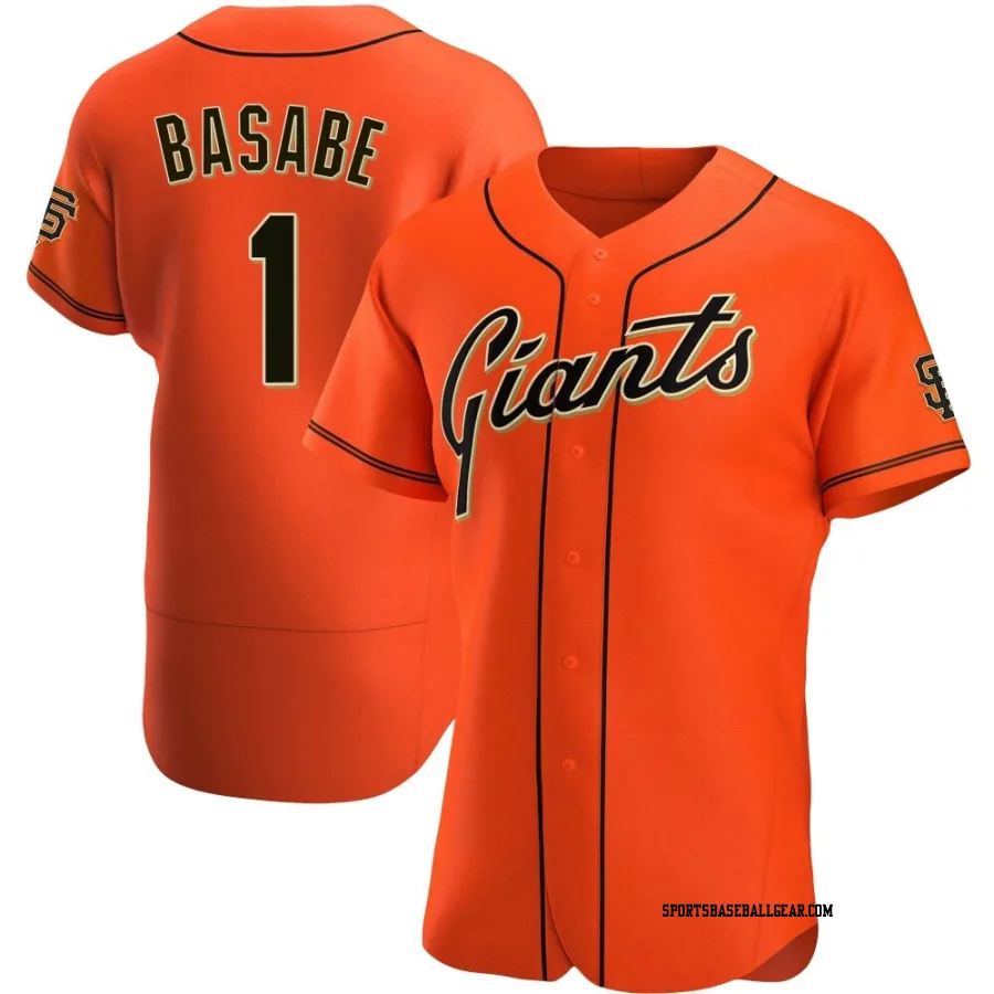 Osleivis Basabe Men's San Francisco Giants Orange Authentic Alternate Jersey