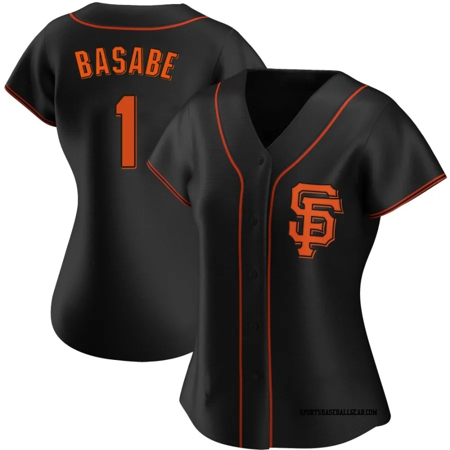 Osleivis Basabe Women's San Francisco Giants Black Authentic Alternate Jersey