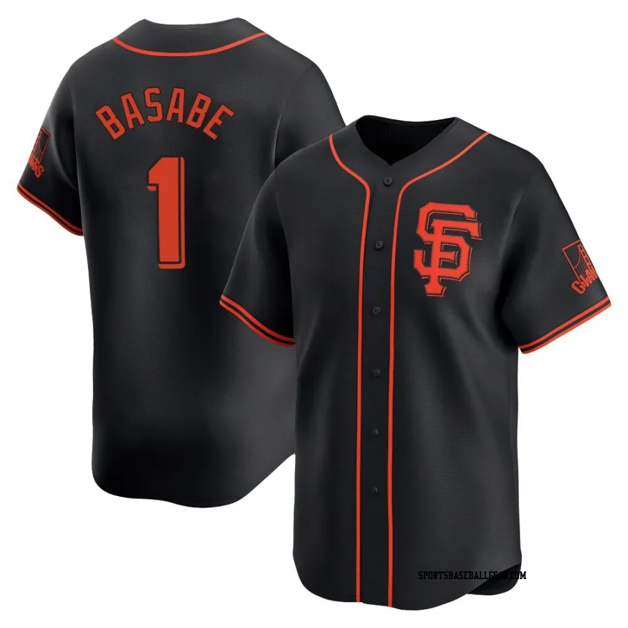 Osleivis Basabe Youth San Francisco Giants Black Limited Alternate Jersey
