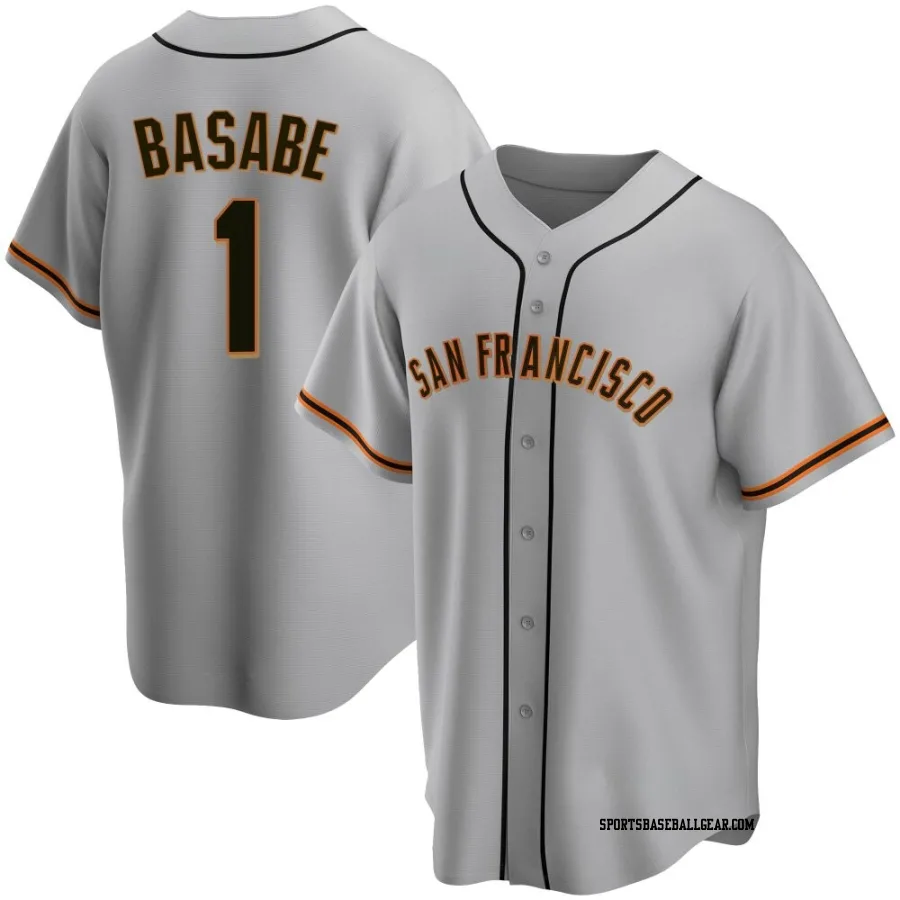 Osleivis Basabe Youth San Francisco Giants Gray Replica Road Jersey