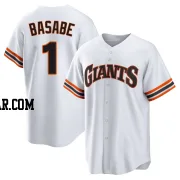 Osleivis Basabe Youth San Francisco Giants White Limited Throwback Cooperstown Collection Jersey