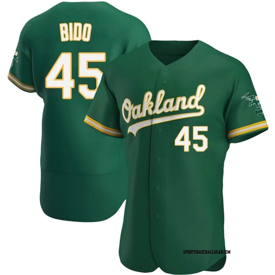 Osvaldo Bido Men's Oakland Athletics Green Authentic Kelly Alternate Jersey