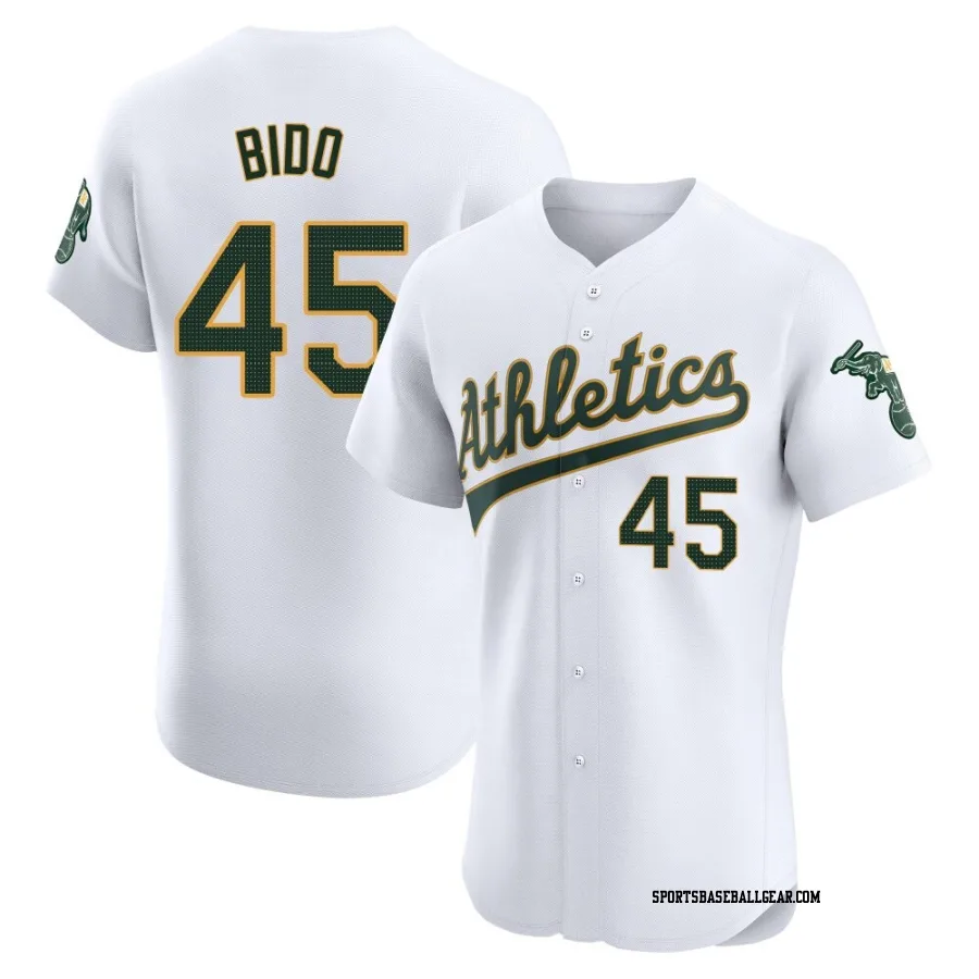 Osvaldo Bido Men's Oakland Athletics White Elite Home Jersey