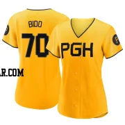 Osvaldo Bido Women's Pittsburgh Pirates Gold Replica 2023 City Connect Jersey