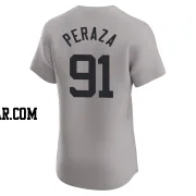 Oswald Peraza Men's New York Yankees Gray Elite Road Jersey