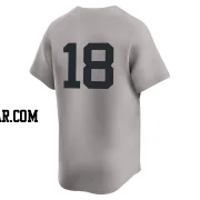 Oswald Peraza Men's New York Yankees Gray Limited Away 2nd Jersey