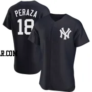 Oswald Peraza Men's New York Yankees Navy Authentic Alternate Jersey