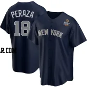 Oswald Peraza Men's New York Yankees Navy Replica Alternate 2024 World Series Jersey