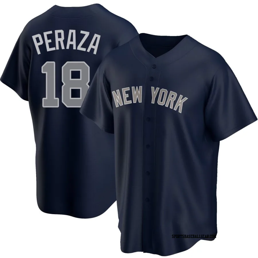 Oswald Peraza Men's New York Yankees Navy Replica Alternate Jersey