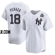 Oswald Peraza Men's New York Yankees White Limited Yankee Home 2024 World Series Jersey