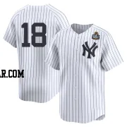 Oswald Peraza Men's New York Yankees White Limited Yankee Home 2nd 2024 World Series Jersey