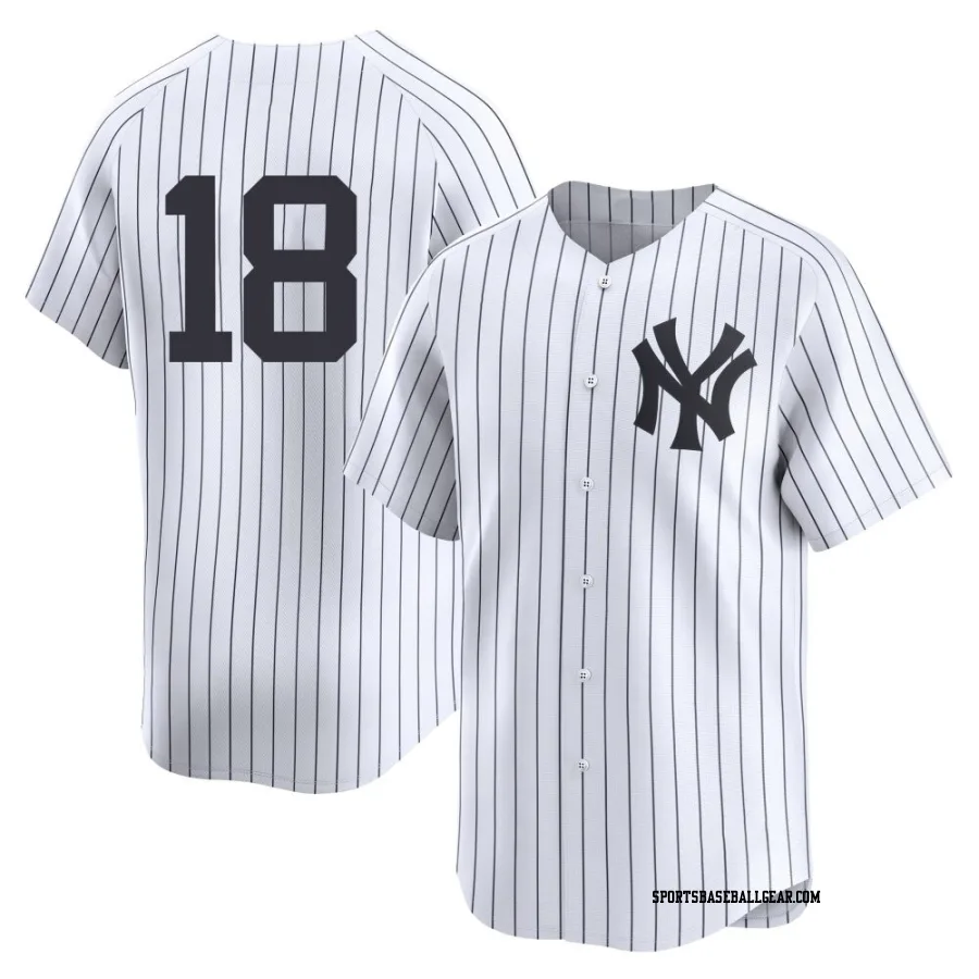 Oswald Peraza Men's New York Yankees White Limited Yankee Home 2nd Jersey