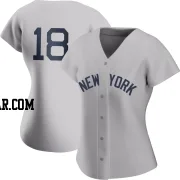 Oswald Peraza Women's New York Yankees Gray Authentic 2021 Field of Dreams Jersey