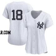Oswald Peraza Women's New York Yankees White Limited Yankee Home 2nd Jersey