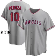 Oswald Peraza Youth Los Angeles Angels Replica Silver Road Jersey