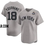 Oswald Peraza Youth New York Yankees Gray Limited Away 2024 World Series Jersey