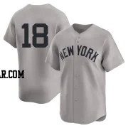 Oswald Peraza Youth New York Yankees Gray Limited Away 2nd Jersey