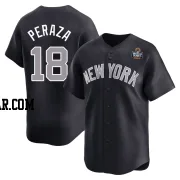 Oswald Peraza Youth New York Yankees Navy Limited Alternate 2024 World Series Jersey